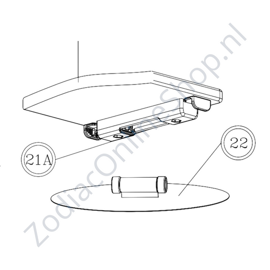 Z60518 - banco 85 cm - modelos de 2005 a 2014 - cinzento - Quickfit