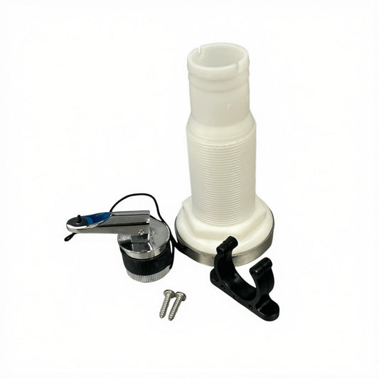 Z67070 - kit de tampão de autoesgotador em aço inoxidável D34 incluindo suporte e passa-casco